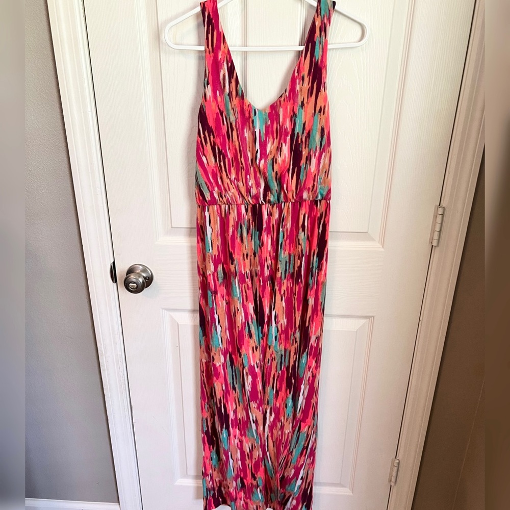 American Eagle - Multi Color Pink Maxi Dress - M